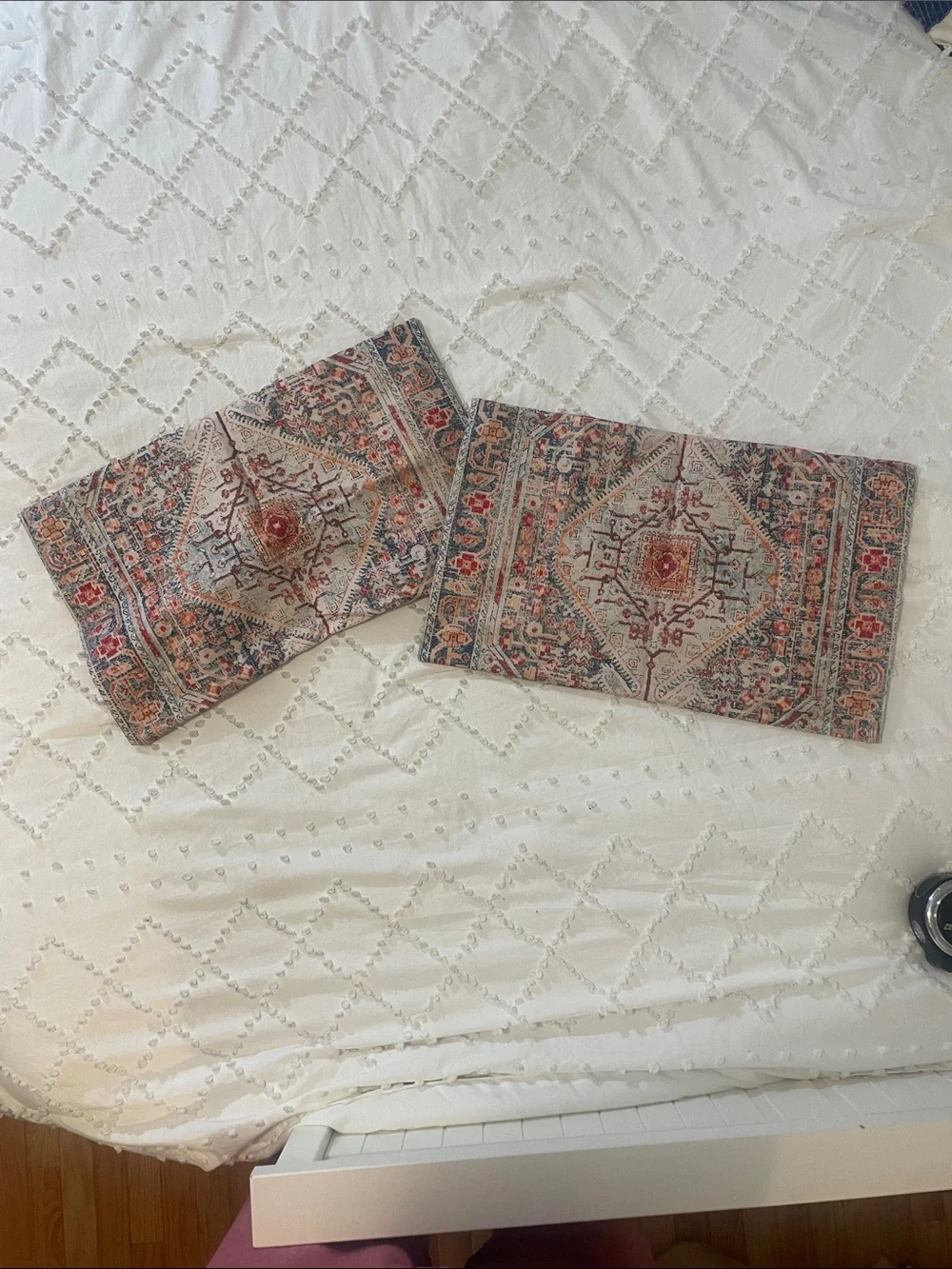 Boho Throw Pillow Covers 12x20 inch Set of 2,Boho Vintage Carpet Pattern nwot